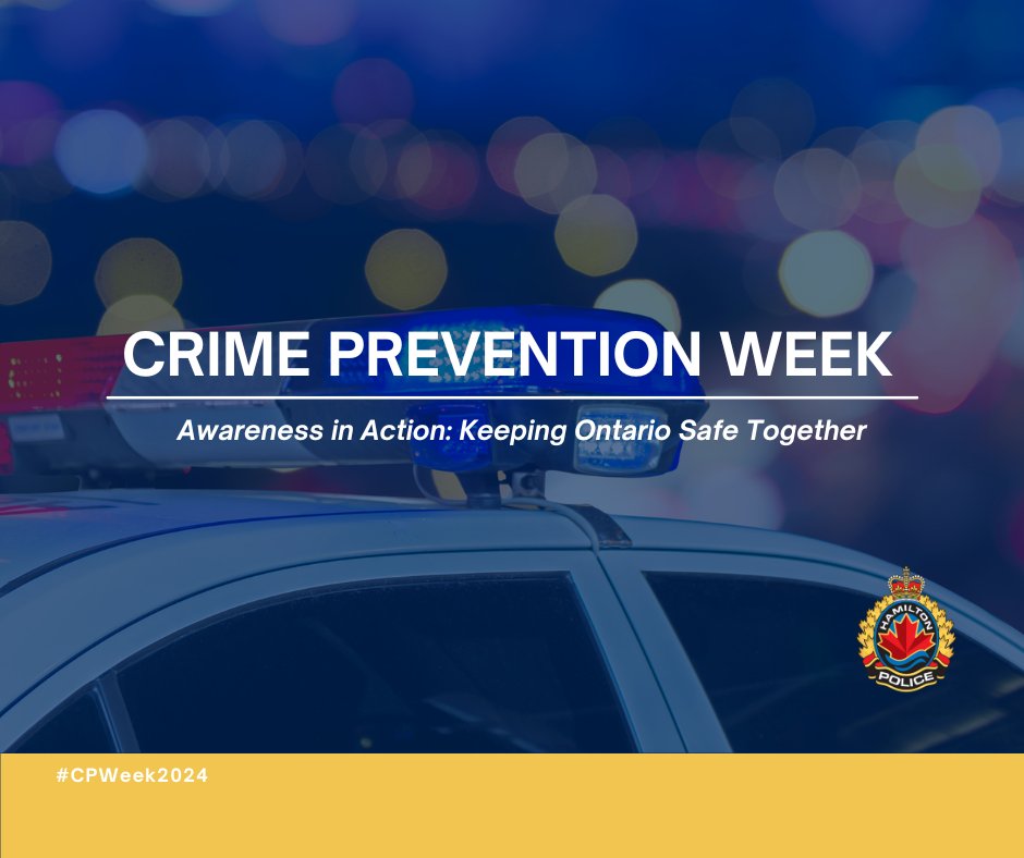 HamiltonPolice's tweet image. Thank you for taking part in #CPWeek2024! Let’s all work together to build a safer, stronger Hamilton. 

#togetherstrongersafer #crimeprevention #awarenessinaction