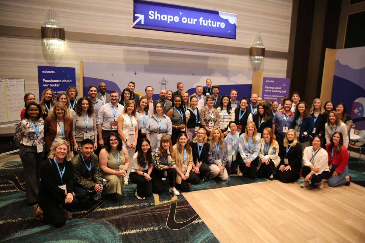 Articulate's tweet image. The Articulate team wants to thank you for visiting our first-ever experience room, Articuland at #DevLearn2024 and crossing into the future of e-learning with us.  🚀Until next time, course creators!
