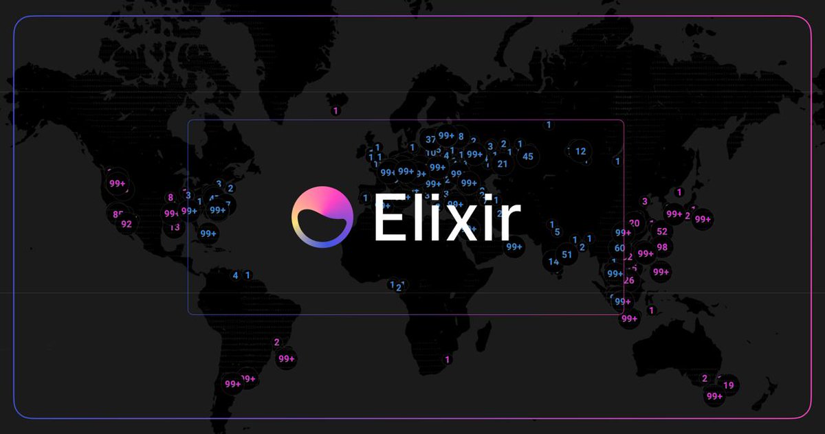 elixir's tweet photo. ~1 week into Elixir's Mainnet Phase I and the Cultists are brewing:

⚗️ 50,490 active mainnet validators
⚗️ 698,661 finalized blocks
⚗️ Avg. block time of 0.92 seconds

Mainnet validators all over the world are securing the Elixir Network 🧙‍♀️ https://t.co/ZxohLF0gSH