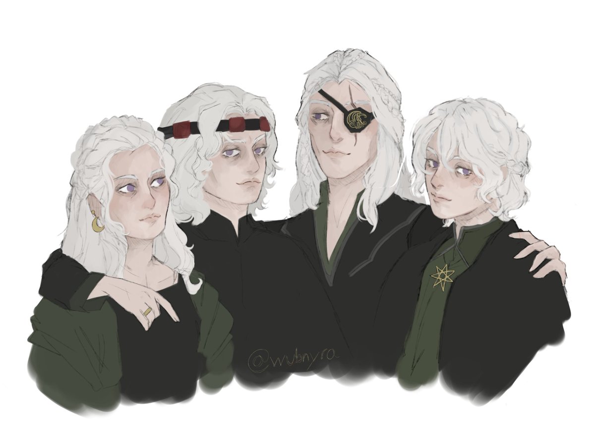 Doomed white haired rats (green siblings)  #hotd #asoiaf