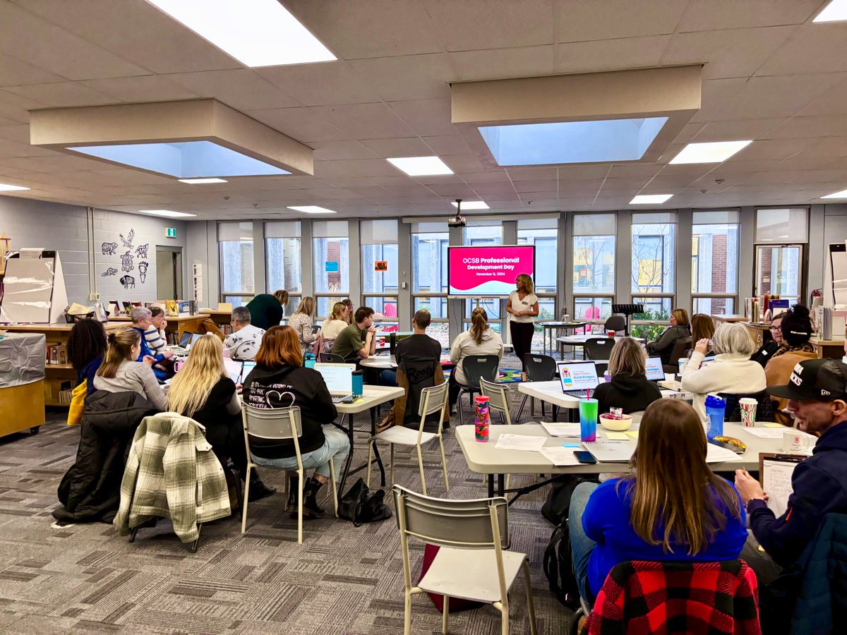 Collaborative PD day with K-12 Resource &amp; System Class teachers, going over Transitions 🔁 and MTSS/RTI 📊

Thanks for everyone who came out! 

<a href="/OCSBSpecEd/">OCSBSpecEd</a>