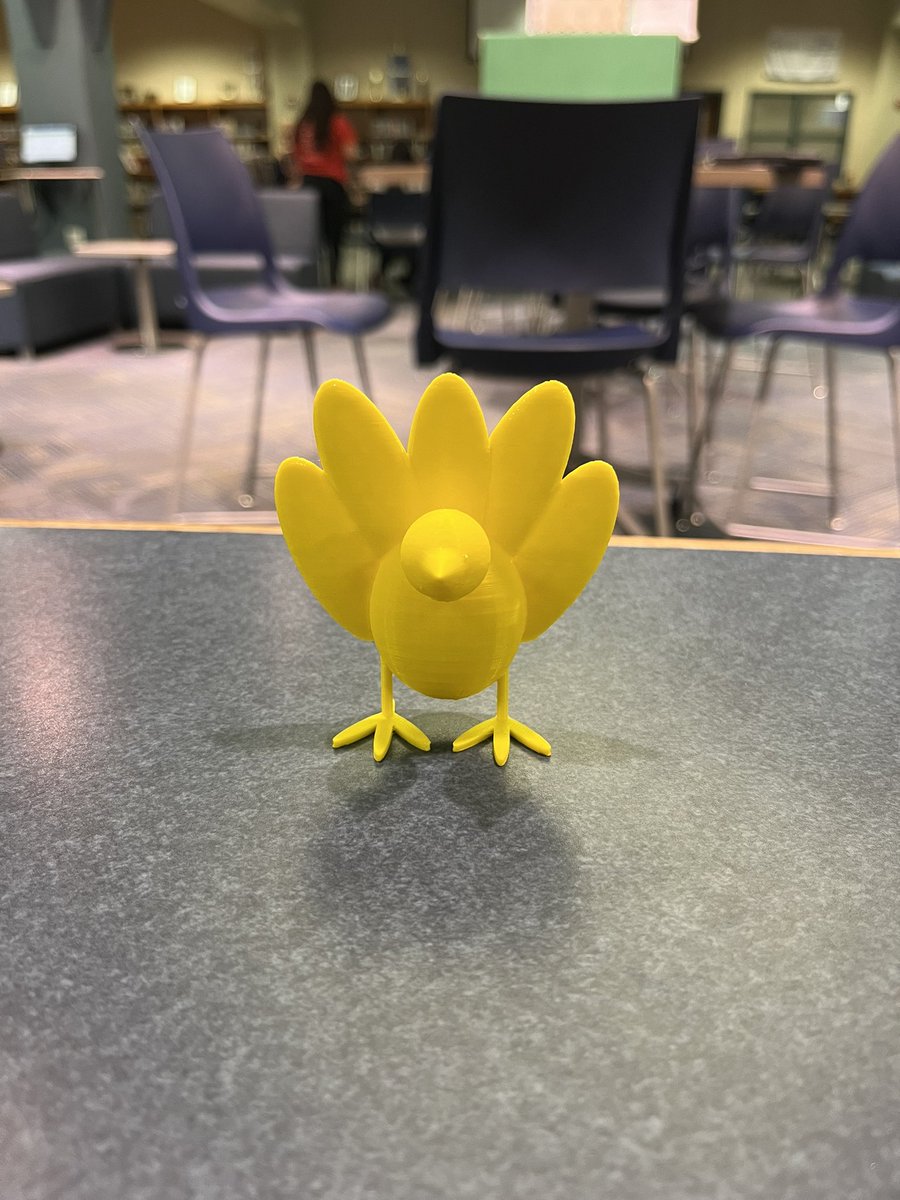 November 3D printing challenge. Make your own turkey or football related design <a href="/CreeksideMS/">Creekside MS</a>