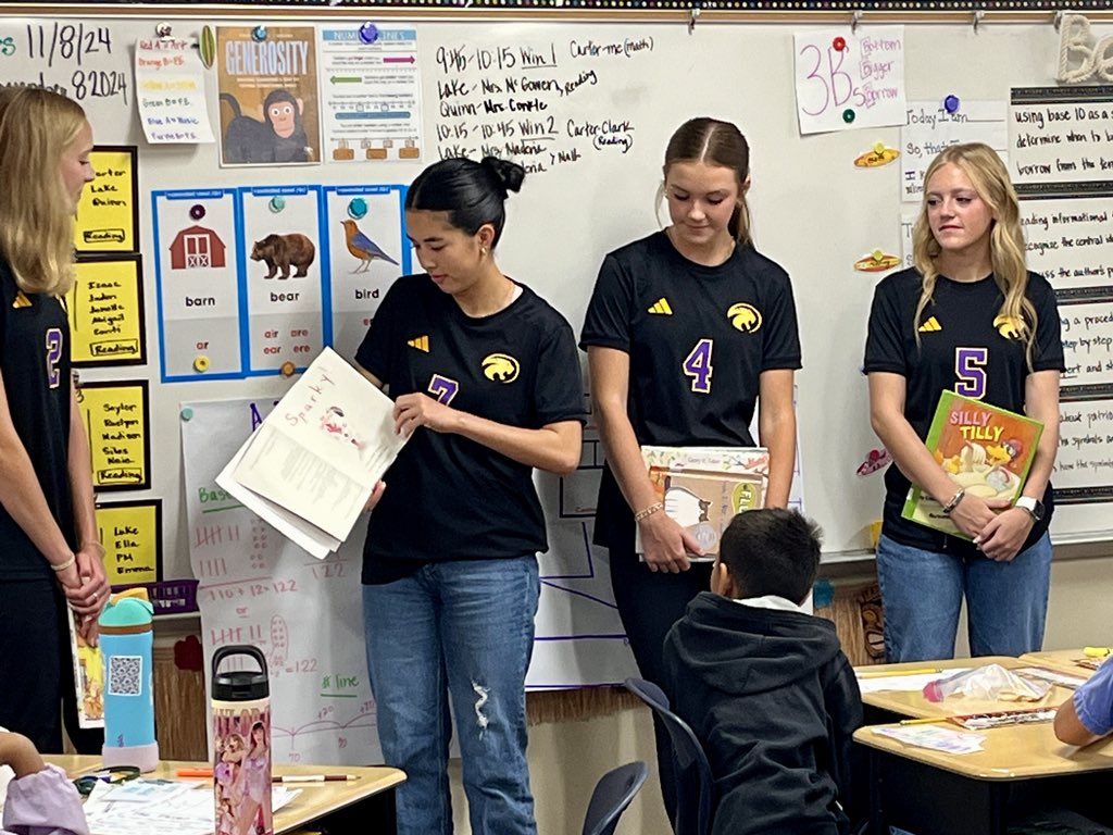 Library_LHHS's tweet photo. More pics from today’s PantherTales visits with LHHS Lady Panthers Soccer! https://t.co/rTHW0kA7Ax