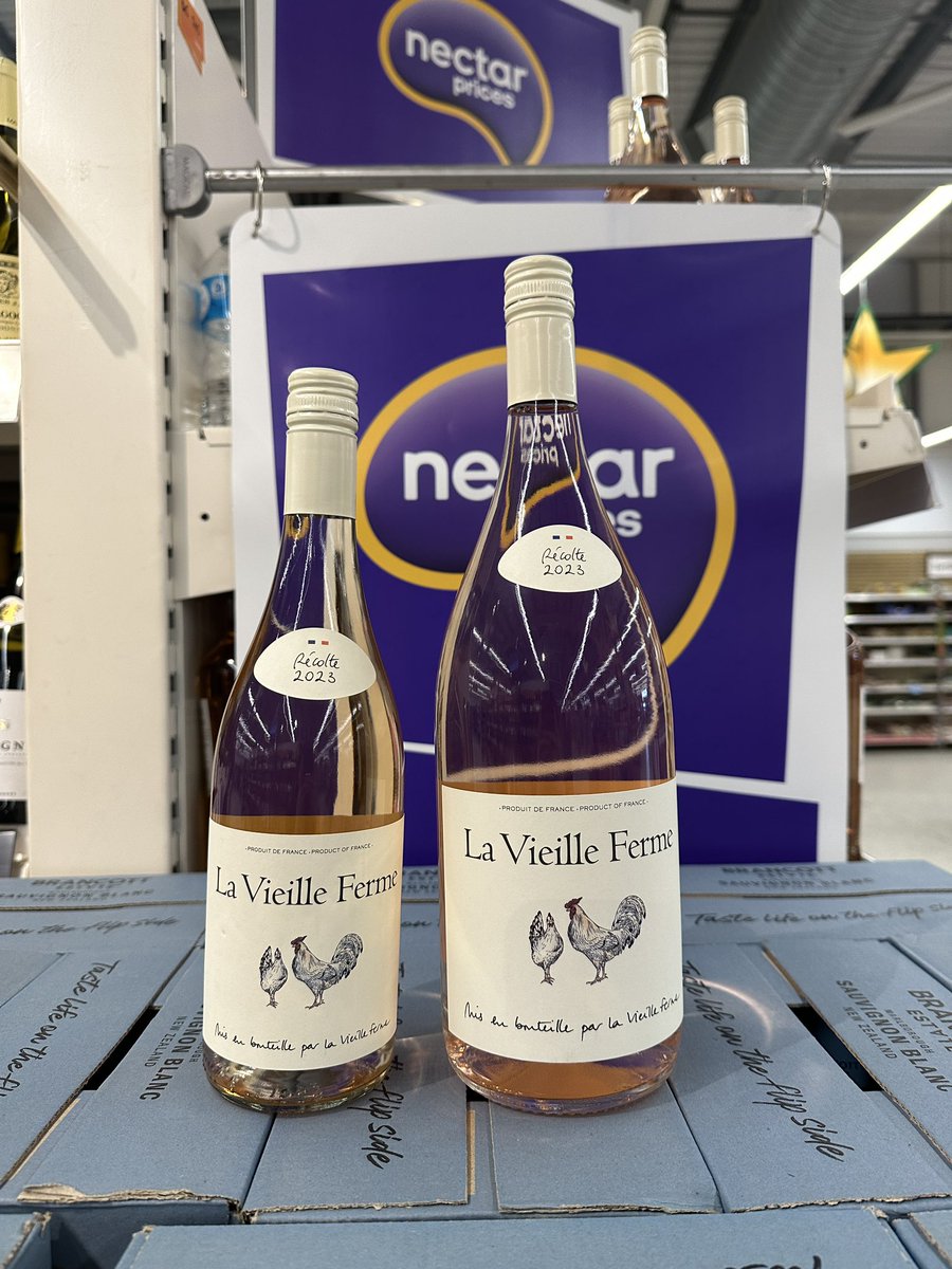 Yes <a href="/sainsburys/">Sainsbury's</a> I would like a magnum of chicken wine thank you. 

<a href="/lavieilleferme/">La Vieille Ferme</a>