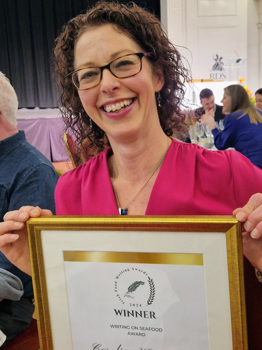 Caroline Hennessy (@bibliocook) on Twitter photo Delighted to win the Writing on Seafood Award at last night's <a href="/irish_writing/">The Irish Food Writing Awards🇺🇦🇵🇸</a>! Thanks to organisers <a href="/campbellsuz/">Suzanne Campbell</a> & <a href="/paulofdub/">Paul O'Connor</a>, judge <a href="/robbwalsh/">Robb Walsh</a> and sponsor Glenmar Shellfish #IFWA24 Delighted to win the Writing on Seafood Award at last night's <a href="/irish_writing/">The Irish Food Writing Awards🇺🇦🇵🇸</a>! Thanks to organisers <a href="/campbellsuz/">Suzanne Campbell</a> & <a href="/paulofdub/">Paul O'Connor</a>, judge <a href="/robbwalsh/">Robb Walsh</a> and sponsor Glenmar Shellfish #IFWA24