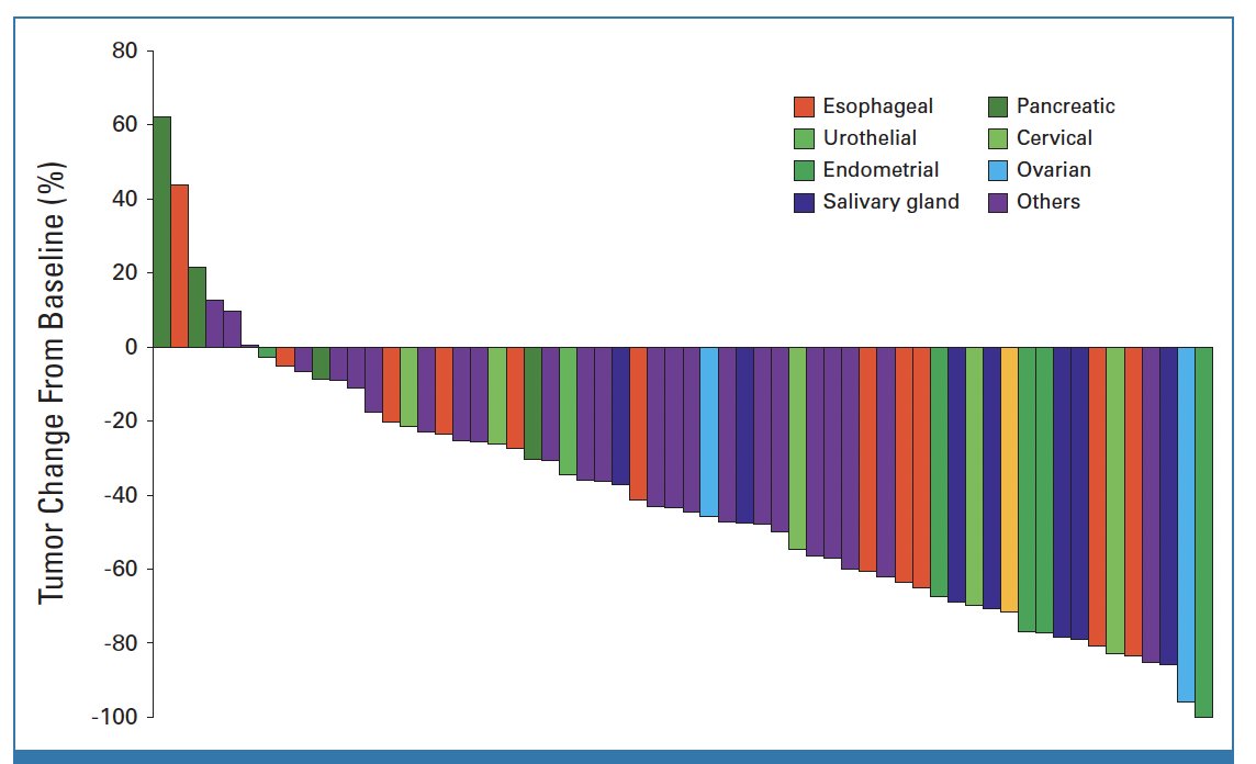 Trastuzumab Deruxtecan in Advanced Solid Tumors With HER 2 Amplification Identified by cfDNA
<a href="/JCO_ASCO/">Journal of Clinical Oncology</a> 
doi.org/10.1200/JCO.23…
🔎HERALD/EPOC1806 phs II Basket, 61 pts, 16 tumor types
👉 ORR 56%, PFS 7.0 mo, DoR 8.8 mo, mOS 14.6 mo
🧐cfDNA useful to identify HER2 amplified tumors