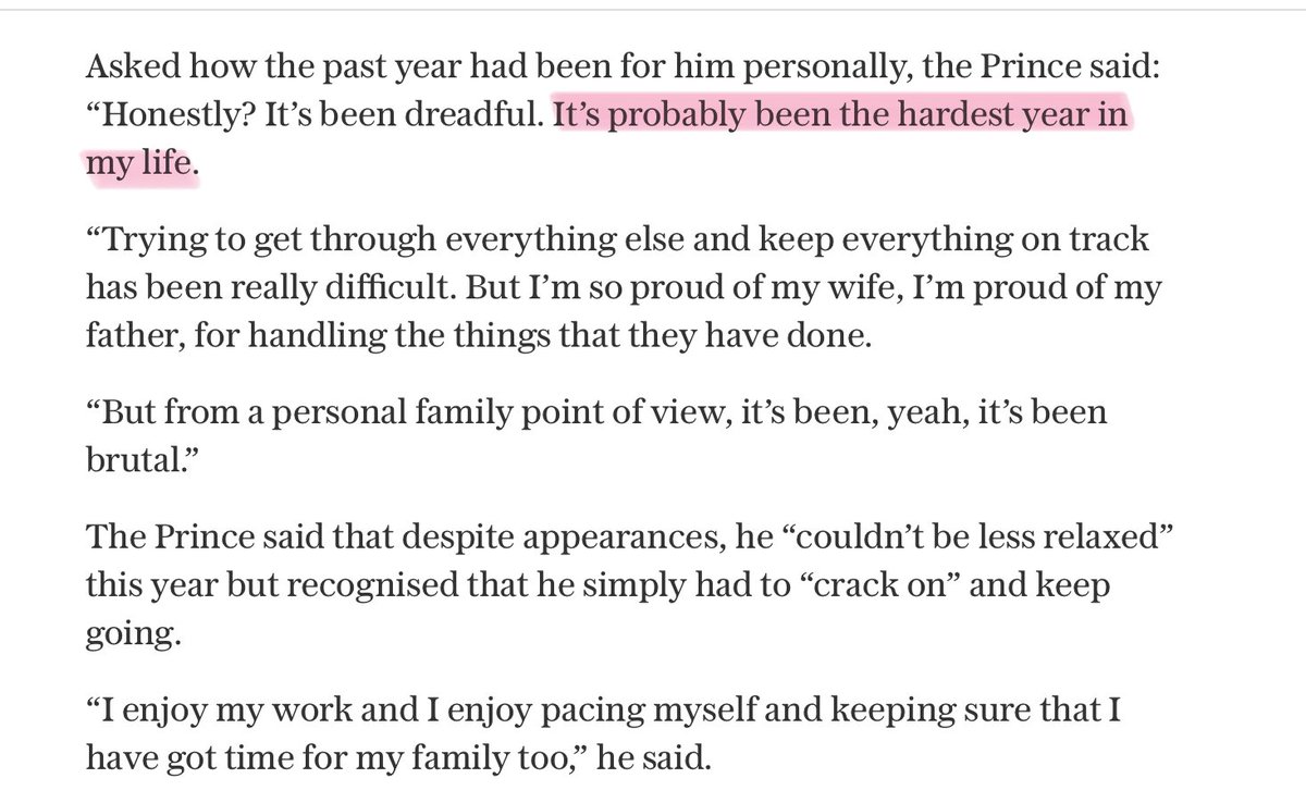 JenCarsonTaylor's tweet photo. Here’s Victoria Ward of @Telegraph also inciting the trolling against Prince William:
1) what Victoria claims Prince William said
2) later in the same article, what Prince William actually said https://t.co/20yehyF6M5