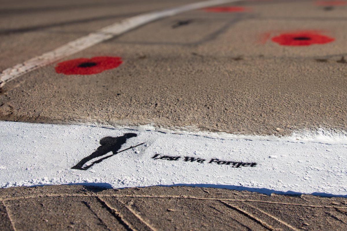 To honour our Veterans, we’ve painted the crosswalks across from Veteran's Park with poppies. This Remembrance Day, we invite everyone to leave a message of reflection on the sidewalk at Veteran's Park. We’ll provide the chalk – you bring the words!