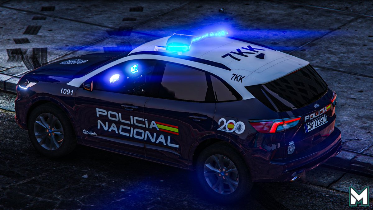 🚔 Ford Kuga ST-Line de la <a href="/policia/">Policía Nacional</a> en #GTAV. Gracias a <a href="/GaliciaSpotter/">112GaliciaSpotter</a> por la rotulación