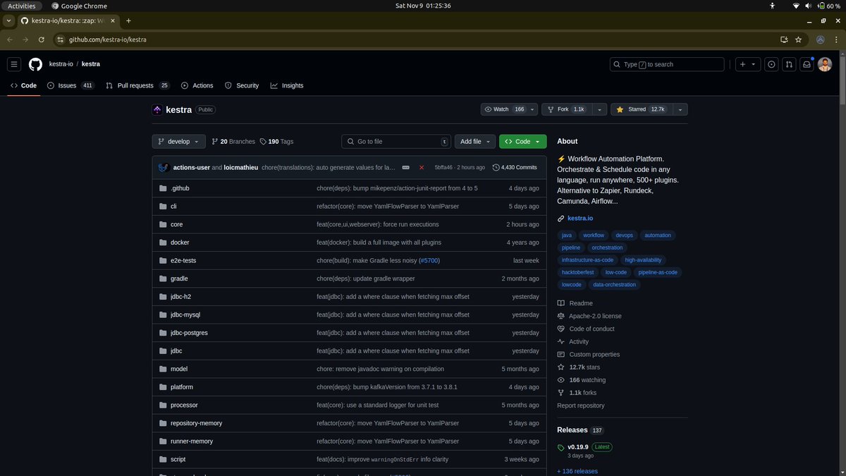 utkarshumre_'s tweet image. Kestra is a great open-source platform that makes it easy to automate and manage data workflows. I&apos;m excited to support @kestra_io by starring the GitHub repo and can&apos;t wait to use it in the @WeMakeDevs HackFrost Winter Hackathon! #HackFrost2024