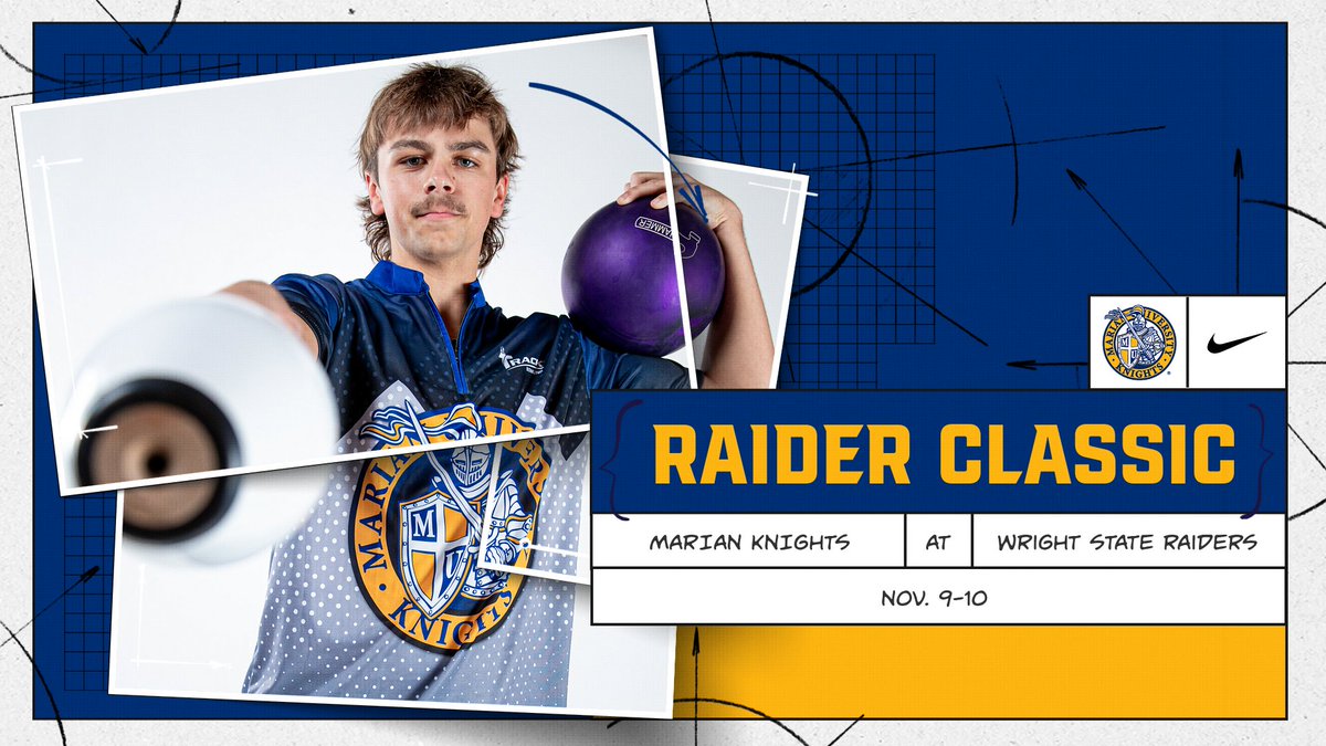 🎳| RAIDER CLASSIC

<a href="/MarianU_Bowling/">Marian University Bowling</a> travels to Dayton, Ohio this weekend to compete in the Raider Classic hosted by Wright State