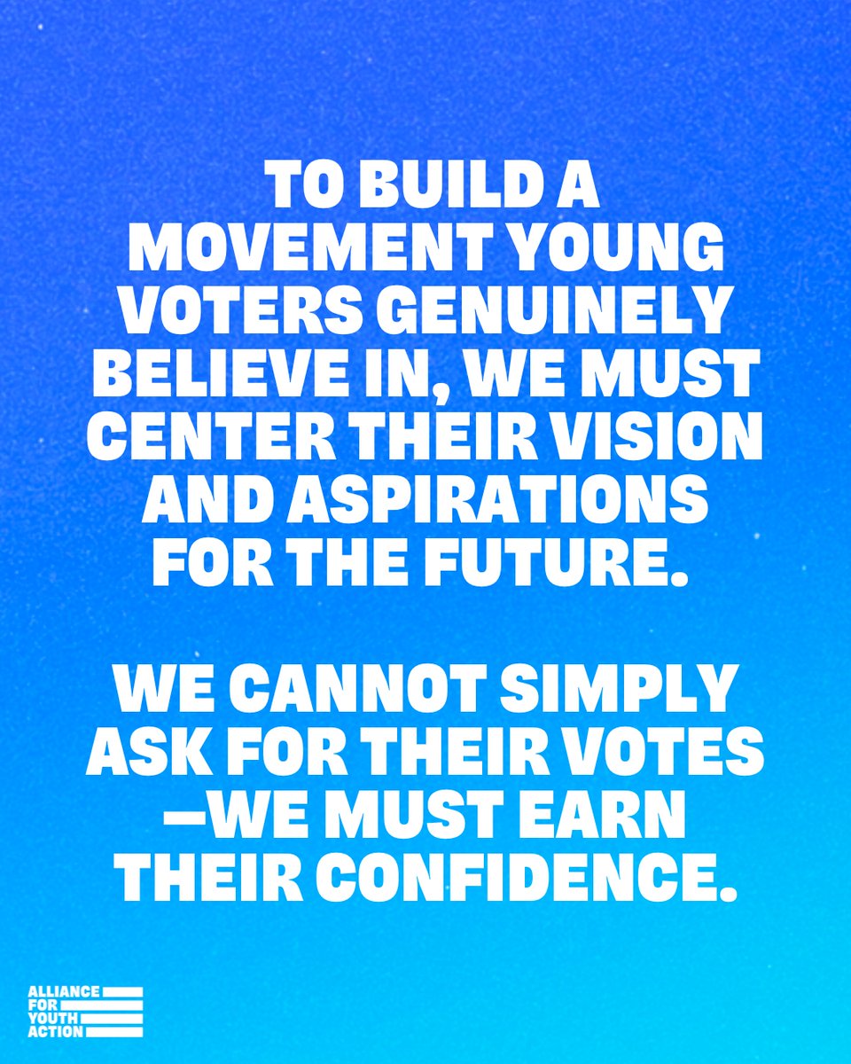 alliance4youth's tweet image. This fight goes beyond politics—it's about a future with autonomy, youth-led policy, and real justice. Now more than ever, let's unite to mobilize, build power, and prepare for the road ahead.
#YouthVote #YouthPower #DemocracyInAction