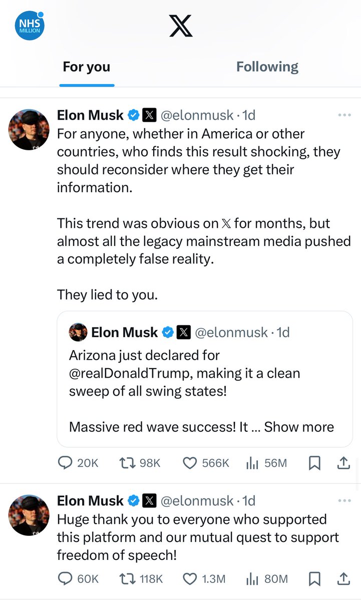 NHS Million tweet media
