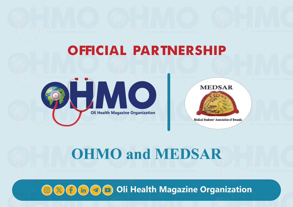 Uwolivier14's tweet photo. 📢🌍✨ Exciting Partnership Announcement! ✨🌍

I am thrilled to announce a landmark Memorandum of Understanding (MoU) between Oli Health Magazine Organization (OHMO) @OliHealthOrg and the Medical Students’ Association of Rwanda (MEDSAR) @medsar_rwanda !

💼What This Means: Through this five-year partnership, OHMO will engage all Rwandan medical students in health education and scientific research. This includes scientific research training, research mentorship, research-focused workshops, webinars, scientific conferences, and symposiums as well as expanding students’ research opportunities and publications.

🗓MoU Duration: This MoU is set to run for five years, uniting our missions to bridge health education gaps and foster innovative research for a healthier future.

🚀🤝Stay tuned for updates on upcoming events, research projects, and more ways to get involved in this transformative journey! Together, we’re building a stronger, healthier world! 🌍✨

#OliHealthMagazineOrganization #OHMO #MEDSAR #Rwanda #Africa #HealthEducation #GlobalHealth #PublicHealth #YouthEmpowerment #Research #MedicalStudents #Doctors #Researchers #Scientists