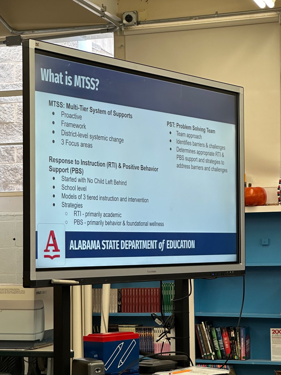 Collaboration is key! Thank you, Jennifer Abney for a wonderful MTSS PTS training and partnering up with  Linden City Schools!