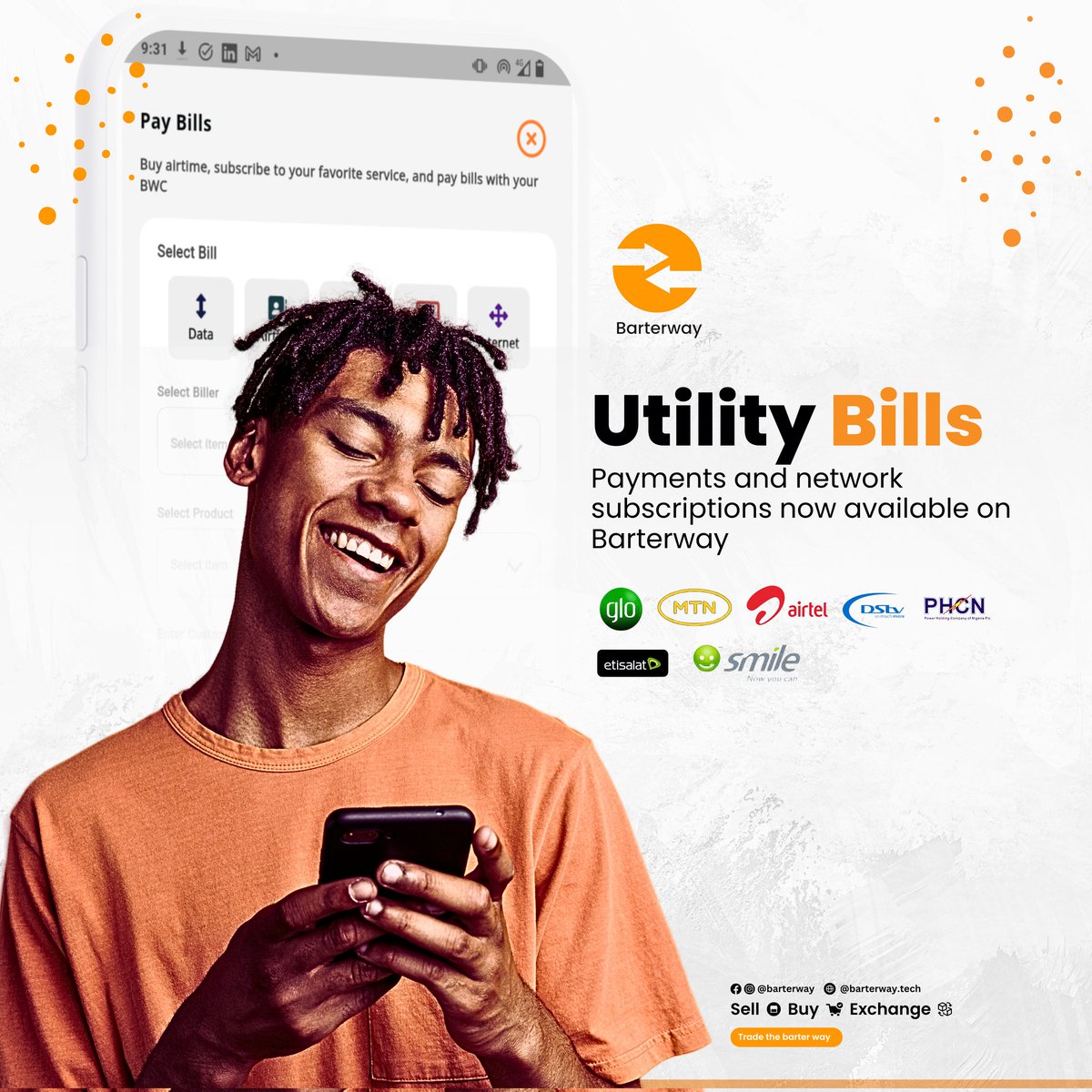barterway's tweet photo. Payments and network subscriptions available on @barterway 
.
.
.
#sell #buy #exchange #onlineshop https://t.co/cQD8CmmAyi