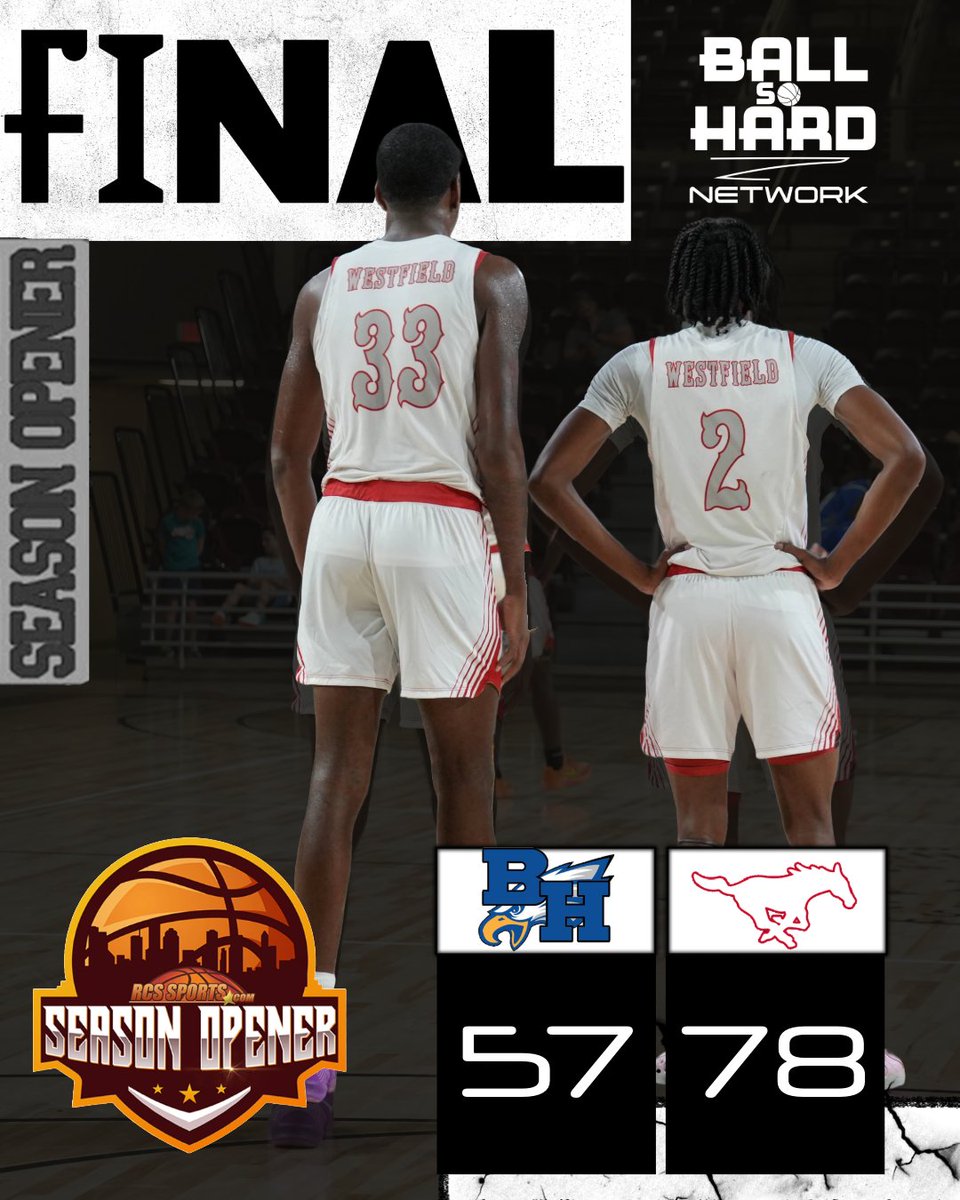 FINAL . . .

Westfield Mustangs (@WHSMustangHoops) come out and honor Coach G (<a href="/GoffneyBill/">Bill Goffney</a>) with a season-opening win over Barbers Hill Eagles (<a href="/bheaglebball/">BH Eagle Basketball</a>)

#SeasonOpener
#FutureOfProspectsStartsHere