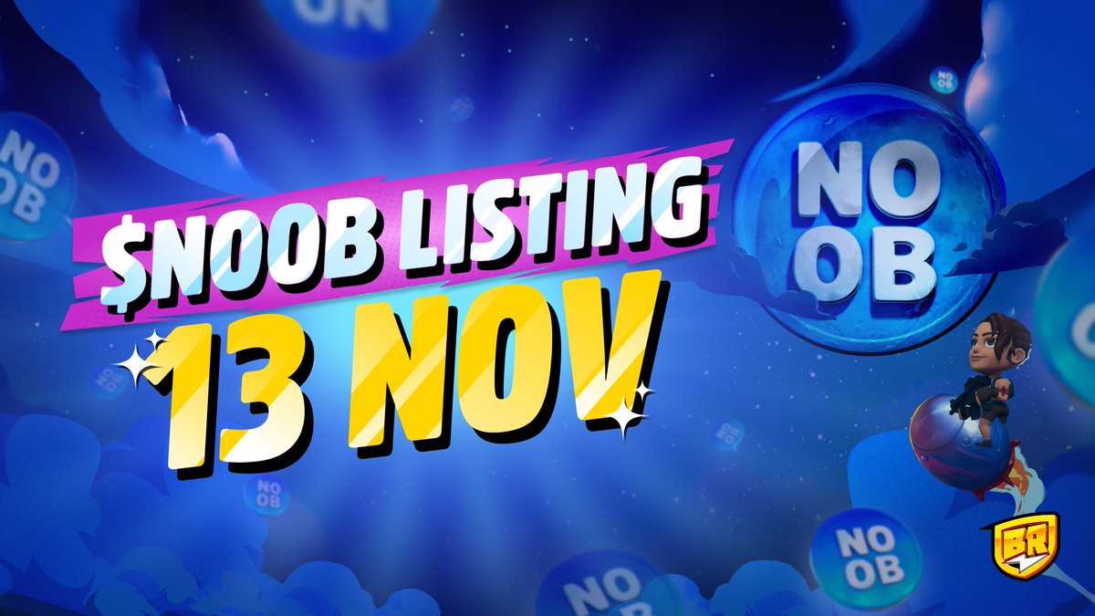 $NOOB LISTING IN 5 DAYS ⏰

Gaming x Meme is becoming a reality.

The rocket is fueled and ready.

November 13 is the day.

TO THE $NOOB 🚀🌕