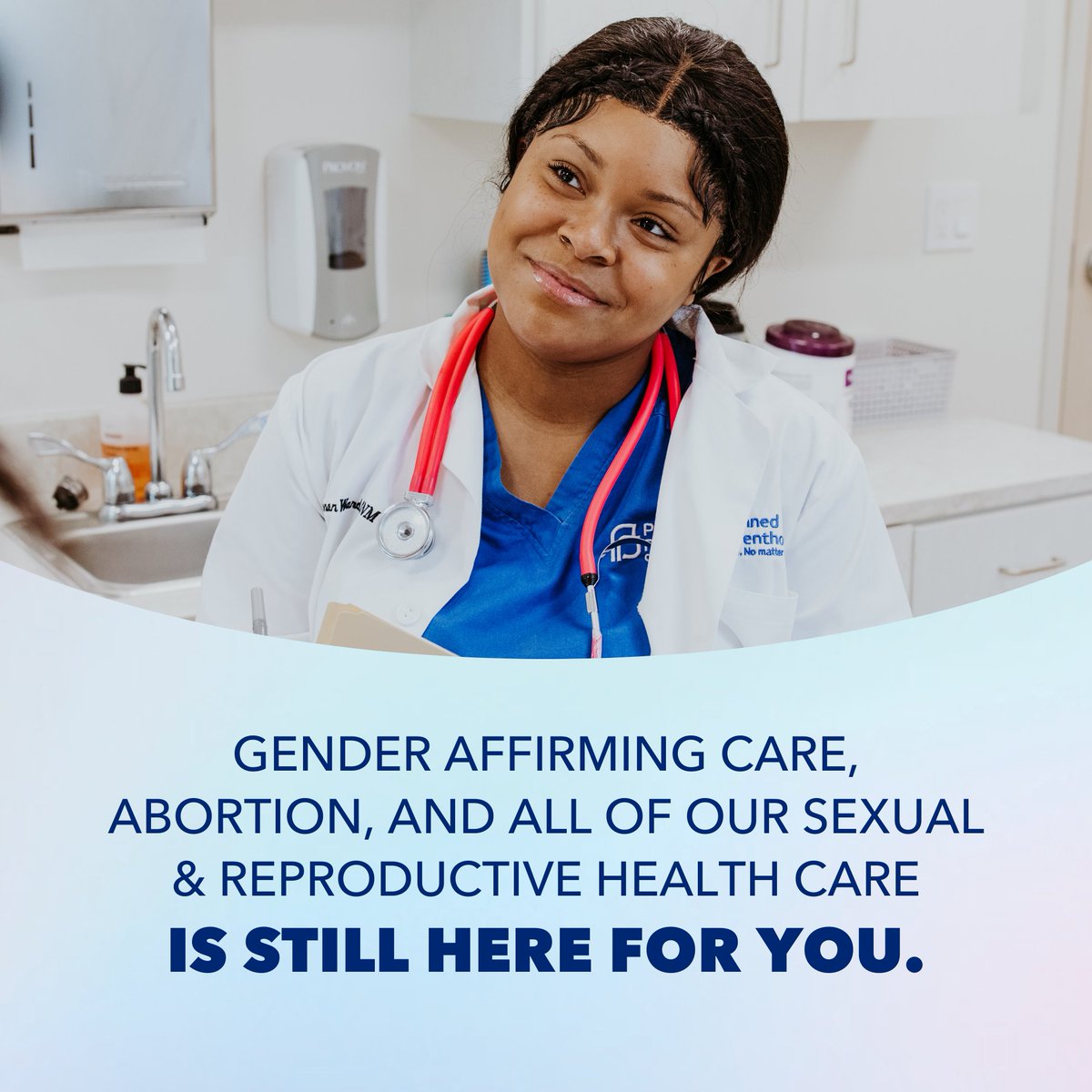 To all of our patients and future patients, gender affirming care, abortion, and ALL of our Sexual &amp; reproductive health care is still here for you. 

If you need care, visit ppsne.org/care.