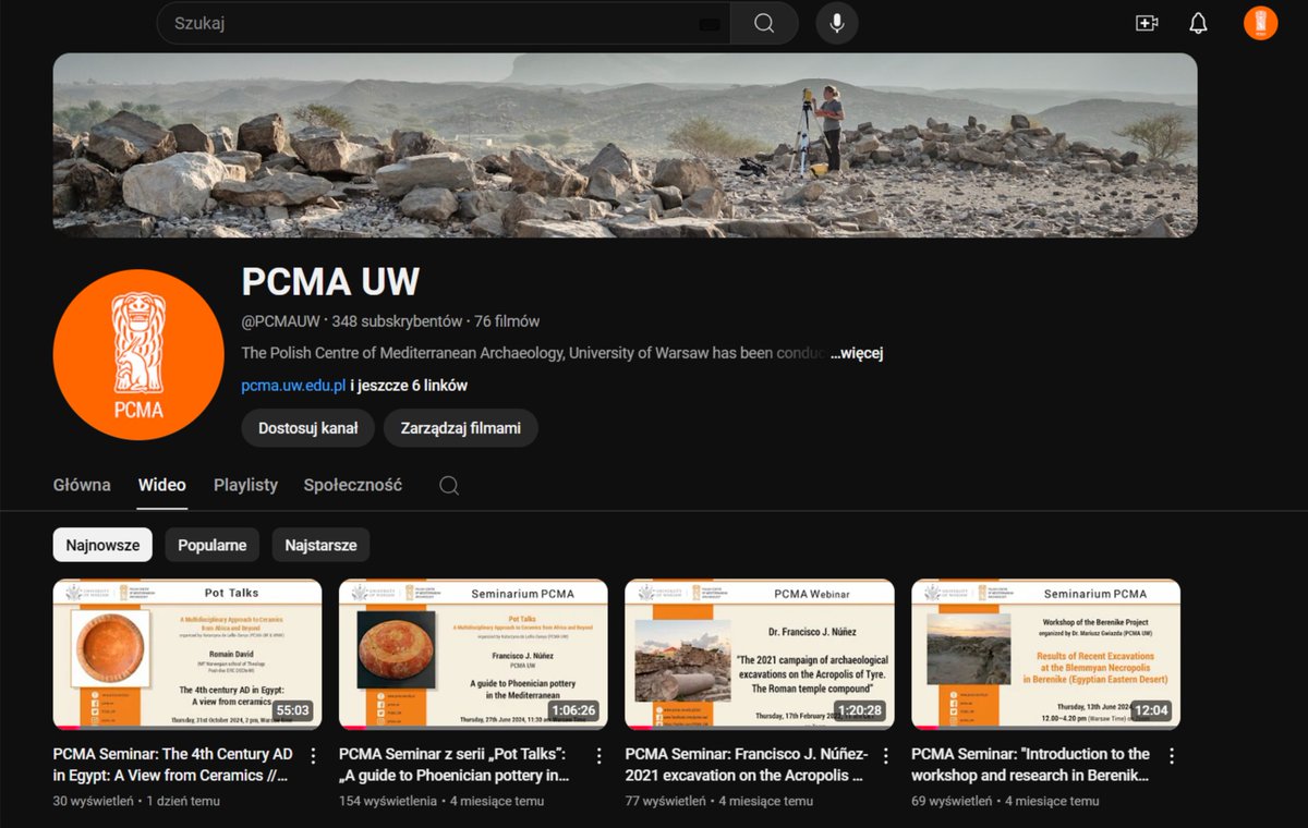 PCMA_UW's tweet image. #DYK that our🔸PCMA Seminars🔸 are recorded and available on our YouTube channel?
💻Catch the latest one in the Pot Talks series:
🔹Romain David: “The 4th Century AD in Egypt: A View from Ceramics.”
🔗bit.ly/4fC7S4R
#ZoomLecture #archaeology
