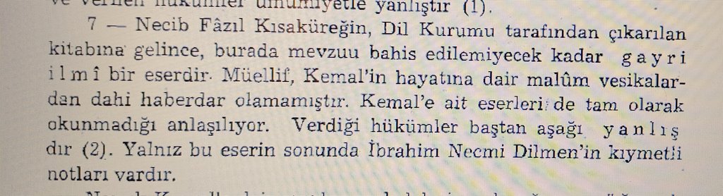 1948'de Mehmed Kaplan, Necip Fazıl'ın Namık Kemal isimli kitabını bakın nasil değerlendirmiş. Arif olan anlar...