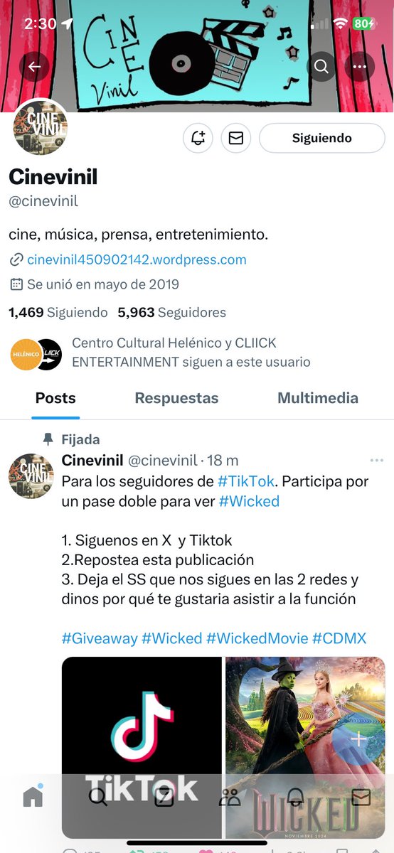 irerisecret's tweet photo. @cinevinil Quiero ir a la Premiere porque estoy muy emocionada de que hayan hecho participe en el doblaje a parte del elenco que estuvo en la obra en el 2013, soy teatrera de corazón y es muy bonito ver que después de 10 años Wicked aquí en México siga causando revuelo #pelopelo https://t.co/mnnxtNiMRg