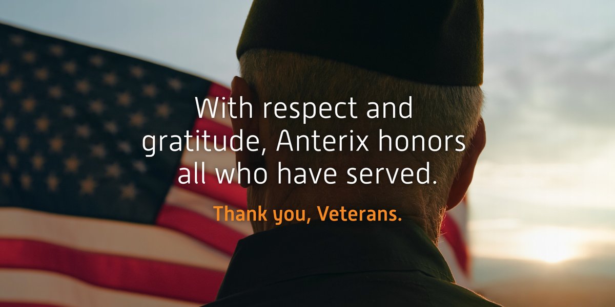 #TeamAnterix is proud to salute our nation's veterans for their service and sacrifice. 

#ThankAVeteran #VeteransInEnergy