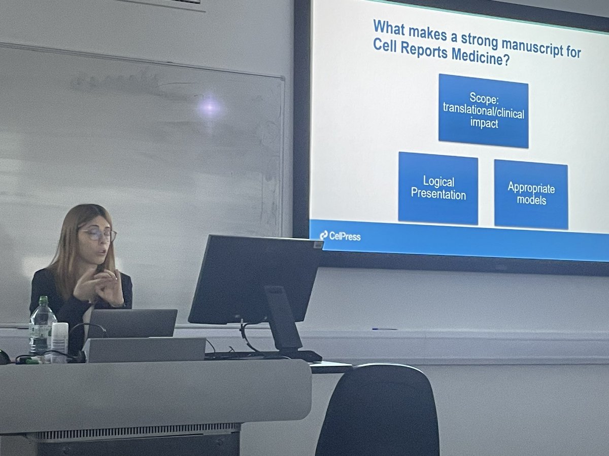 Michael Schmid (@m_c_schmid) on Twitter photo What makes a strong manuscript?
Elisa <a href="/elisapanada2607/">Elisa Panada</a> from Cell Reports Medicine visited us today <a href="/LivUniCancer/">Molecular & Clinical Cancer Medicine (MCCM)</a> and shared insights about how to write a good manuscript ✍️🧫🧬
Thanks for coming Elisa🙏🏻 and well organised by TTF <a href="/MSciacovelliLab/">Marco Sciacovelli</a> 👍🏼 What makes a strong manuscript?
Elisa <a href="/elisapanada2607/">Elisa Panada</a> from Cell Reports Medicine visited us today <a href="/LivUniCancer/">Molecular & Clinical Cancer Medicine (MCCM)</a> and shared insights about how to write a good manuscript ✍️🧫🧬
Thanks for coming Elisa🙏🏻 and well organised by TTF <a href="/MSciacovelliLab/">Marco Sciacovelli</a> 👍🏼