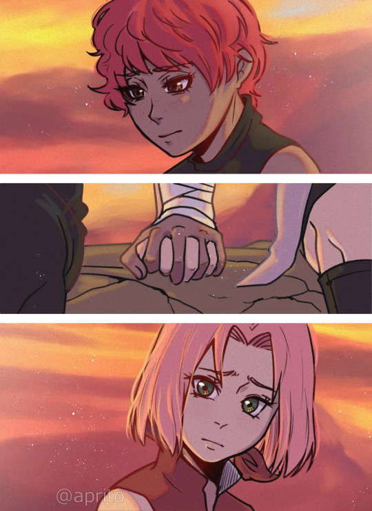 _aprito's tweet photo. "What you said earlier — that you despise this life, wishing you weren't here... Is that true?"

 "If only you knew."

#sasosakumonth2024 #basedsameageau #sasori #sakuraharuno https://t.co/gQ2Mdj9vNl