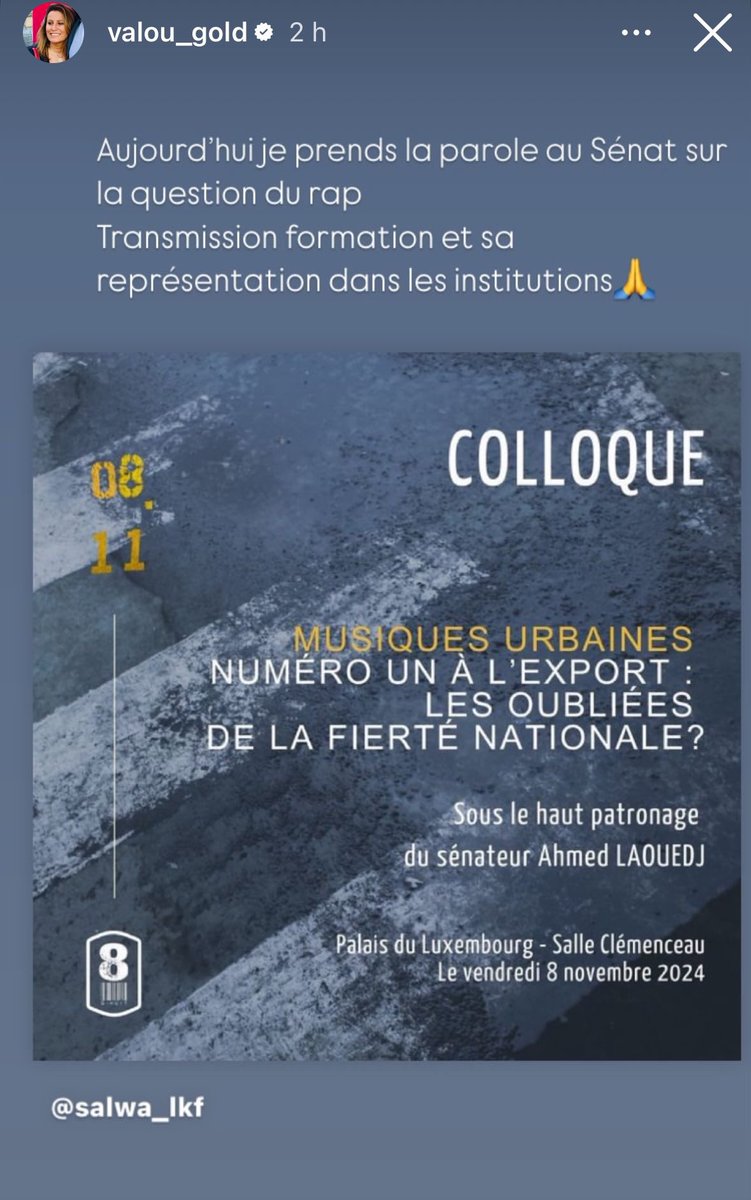 ALERTE GÉNÉRALE cette personne n'est autre qu'un garage a b**** du game un focile sans talent ni expérience ni victoires ni palmarès ni rien du tout. Nous ne la laisserons jamais représenter le rap au Sénat. 🏴‍☠️