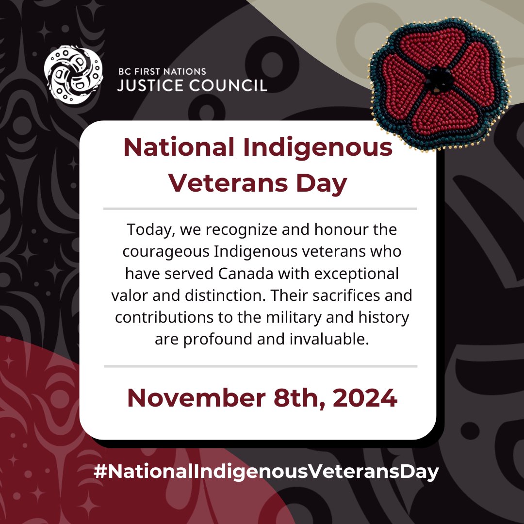 Today, we recognize and honour the courageous Indigenous veterans who have served Canada with exceptional valor and distinction. Their sacrifices and contributions to the military and history are profound and invaluable.

#NationalIndigenousVeteransDay #IndigenousVeteransDay