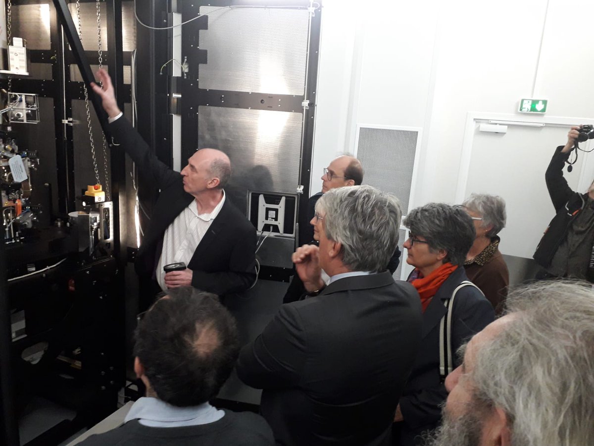 IBS_Grenoble's tweet photo. This IBS is happy to announce the inauguration of its Titan Krios transmission electron microscope, funded by the french program 'Investissement d'Avenir 3': https://t.co/szu7ozvxZO
#CryoEM https://t.co/tKFuBiG1Qk