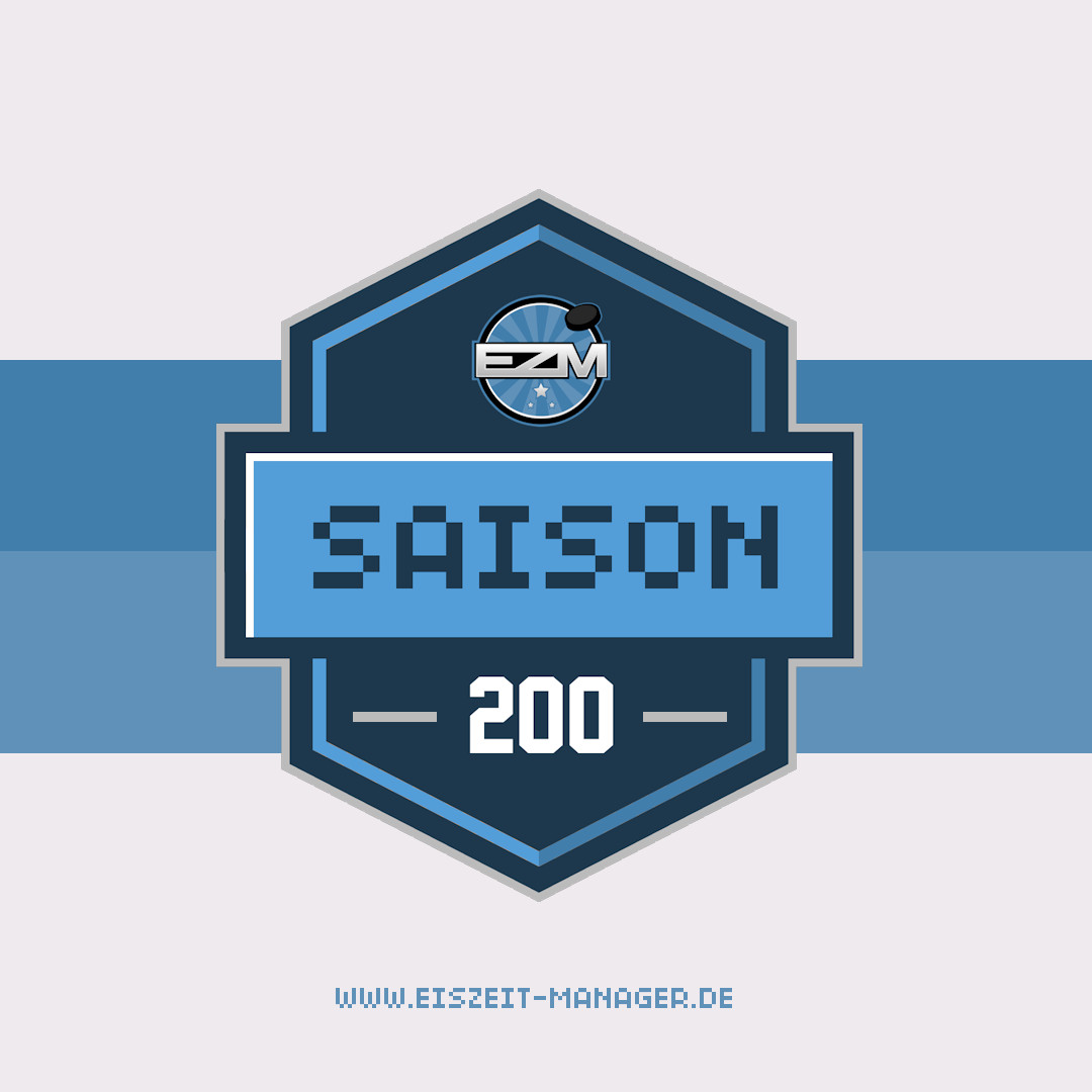 eiszeitmanager's tweet photo. Heute beginnt die 200. EZM Saison! Ein toller Meilenstein und so wird es über die Saison verteilt, kleinere und größere Specials geben. Zum Auftakt gibt es 5 neue Spielergesichter, eine Jubiläumsvorlage für Trikots und den Start in den World Cup XXVIII. #ezm #eiszeitmanager #eishockey
