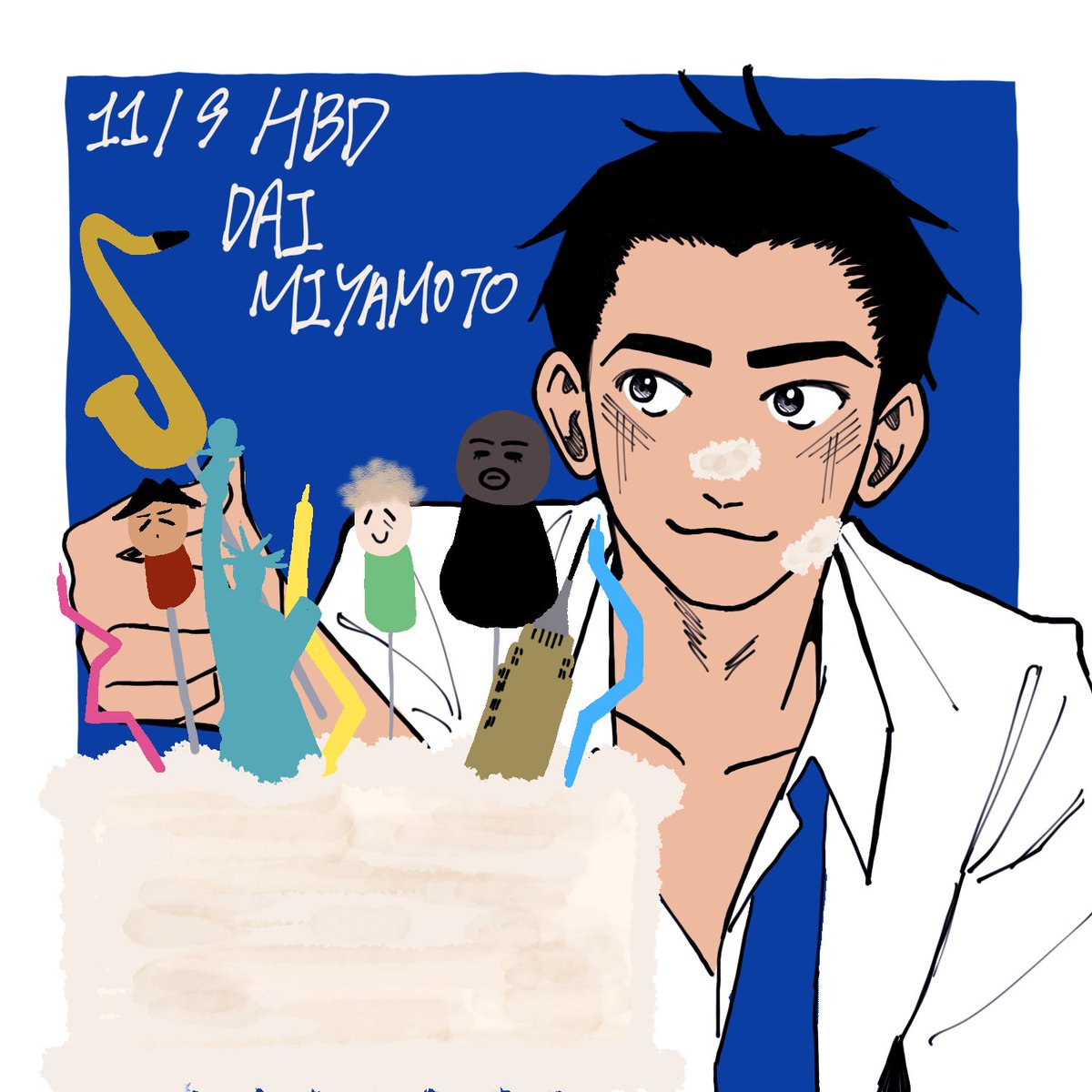 뉴욕방면으로한번
센다이방면으로한번
하늘쳐다보고한번
축하삼창함
#宮本大誕生祭2024