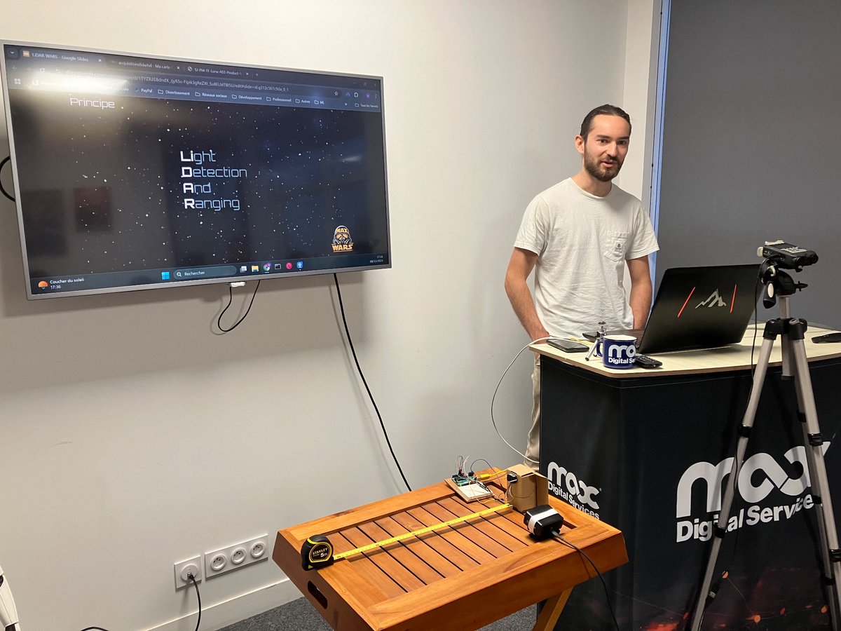 Un autre quickie par Noé sur la technologie LIDAR 🤓 <a href="/maxdsfrance/">MAX Digital Services</a> #maxcamp2k24