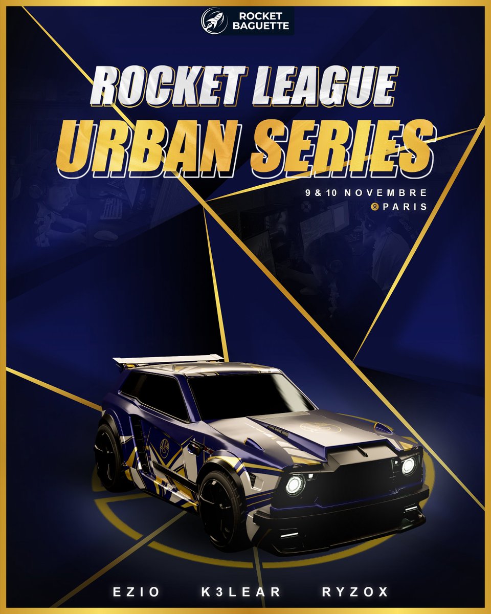 GaliaEsport's tweet image. 🚀 Notre équipe Rocket League part à la conquête des Urban Series du 9 au 10 novembre ! 🎮

📅 Événement : Organisé par @RocketBaguette  ! 

📍 Lieu : LAN à Paris 🇫🇷
👥 Team : @RyzoxRL @_Ezio01 @K3laer 🏆
👉🏻 Manager : @AzswordRL

🔔 Restez connectés  !
 #RocketBaguette