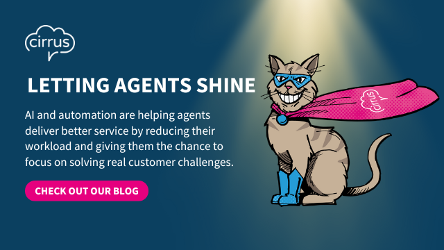 jprjason's tweet photo. AI is helping contact centre agents do more of the work that matters – but one thing that really stood out to me was the point about burnout. 

Check out the Cirrus Connects blog to see how we’re helping agents be heroes every day. 

👏 https://t.co/O5TyYIEdHd https://t.co/BHjIOnsk1d