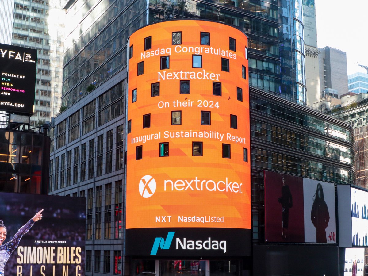 Our first sustainability report made it to Times Square, and we couldn’t be more excited OR proud! See the full scope of our achievements and dedication towards creating a healthy workplace, community, and planet: bit.ly/40uU9su 
#Sustainability #ESG