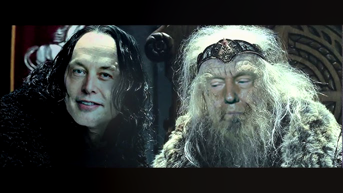 the_schmo's tweet photo. I knew I'd seen this playbook before... Main difference is that this is real life, @elonmusk isn't as charming as Wormtongue, and @DonaldTrump  isn't half the man Theoden is. https://t.co/1pifFoVe1e