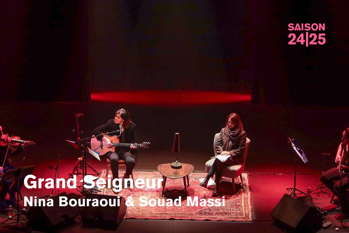 Le Carreau Du Temple (@carreaudutemple) on Twitter photo 🎵 L’écriture comme refuge pour la romancière Nina Bouraoui. En écho, la chanteuse Souad Massi avec ses chansons sur l’exil & l’espoir. « Grand Seigneur », un récit musical entre Paris & Alger ! <a href="/maisonpoesie1/">Maison de la Poésie - Scène littéraire</a>
📆 Ven 22 nov à 19h30
👉 17-22€
▶️ Réservez : weez.li/J4FWHS4C 🎵 L’écriture comme refuge pour la romancière Nina Bouraoui. En écho, la chanteuse Souad Massi avec ses chansons sur l’exil & l’espoir. « Grand Seigneur », un récit musical entre Paris & Alger ! <a href="/maisonpoesie1/">Maison de la Poésie - Scène littéraire</a>
📆 Ven 22 nov à 19h30
👉 17-22€
▶️ Réservez : weez.li/J4FWHS4C