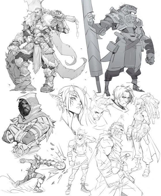 Sketches part 4.0 #characterdesign #characterdesign 