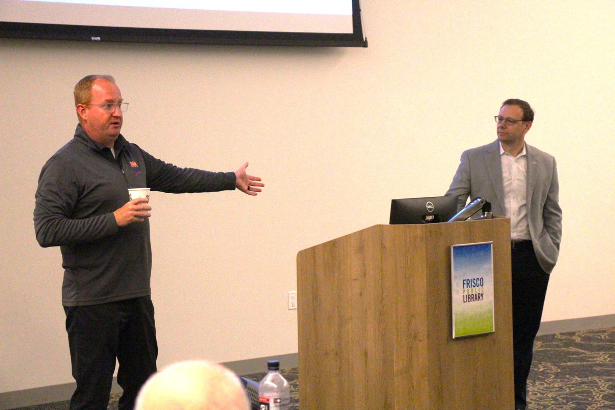 City of Frisco,Texas (@cityoffriscotx) on Twitter photo At today’s 'Coffee ☕️ with the Mayor, Mayor <a href="/JeffCheney/">Jeff Cheney</a> welcomed a full house at the <a href="/friscolibrary/">Frisco Library</a>. Guest speaker Jason Ford, President of the <a href="/FriscoTXEDC/">Frisco EDC</a> , shared insights on how the EDC’s marketing and business development efforts are driving Frisco’s growth. Jason Ford also At today’s 'Coffee ☕️ with the Mayor, Mayor <a href="/JeffCheney/">Jeff Cheney</a> welcomed a full house at the <a href="/friscolibrary/">Frisco Library</a>. Guest speaker Jason Ford, President of the <a href="/FriscoTXEDC/">Frisco EDC</a> , shared insights on how the EDC’s marketing and business development efforts are driving Frisco’s growth. Jason Ford also