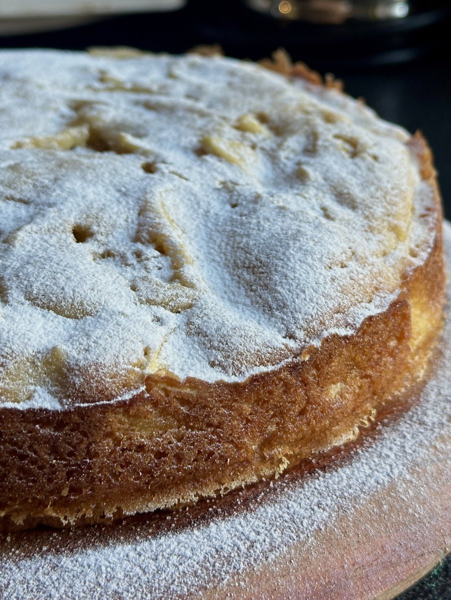 French apple cake but make it with piloncillo and bori pineapple rum