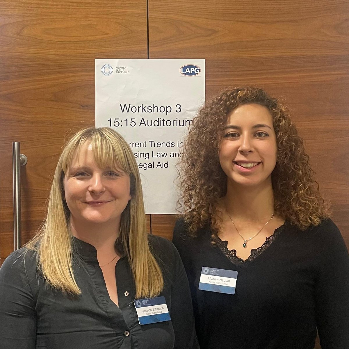 Today, <a href="/JessJohnston90/">Jessica Johnston</a> and <a href="/miriam_naoual/">MiriamNaoual</a> from our legal team have been at the <a href="/WeAreLAPG/">Legal Aid Practitioners Group (LAPG)</a> #LAPGConf24 conference. An opportunity to meet and collaborate with lawyers and others across the sector on strengthening legal aid.🧵