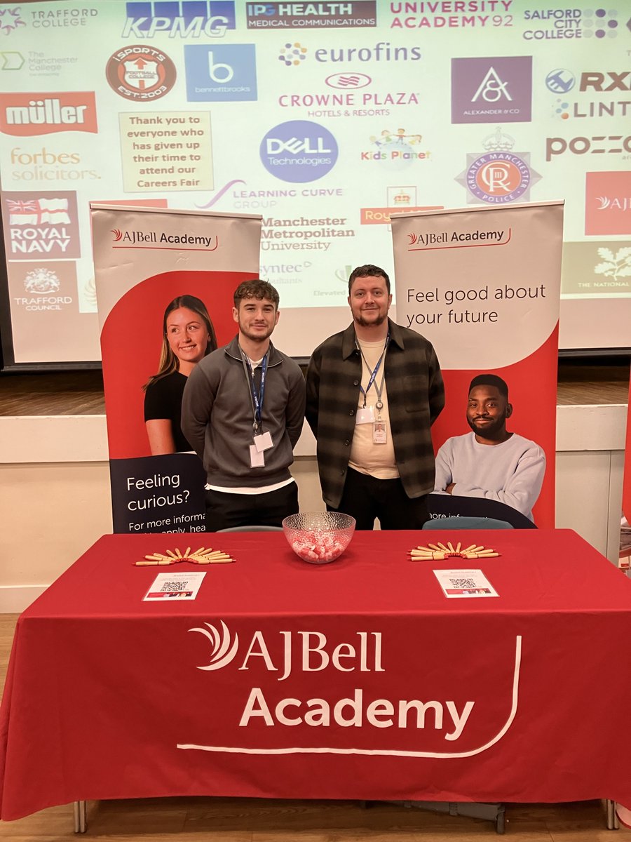 Team AJ Bell were at Wellington College today meeting over 450 year 11 and sixth form students . Giacomo, Pat and Max spoke about opportunities at AJ Bell, including the apprenticeships with the AJ Bell Academy.

For more information head to: ajbell.co.uk/group/careers
