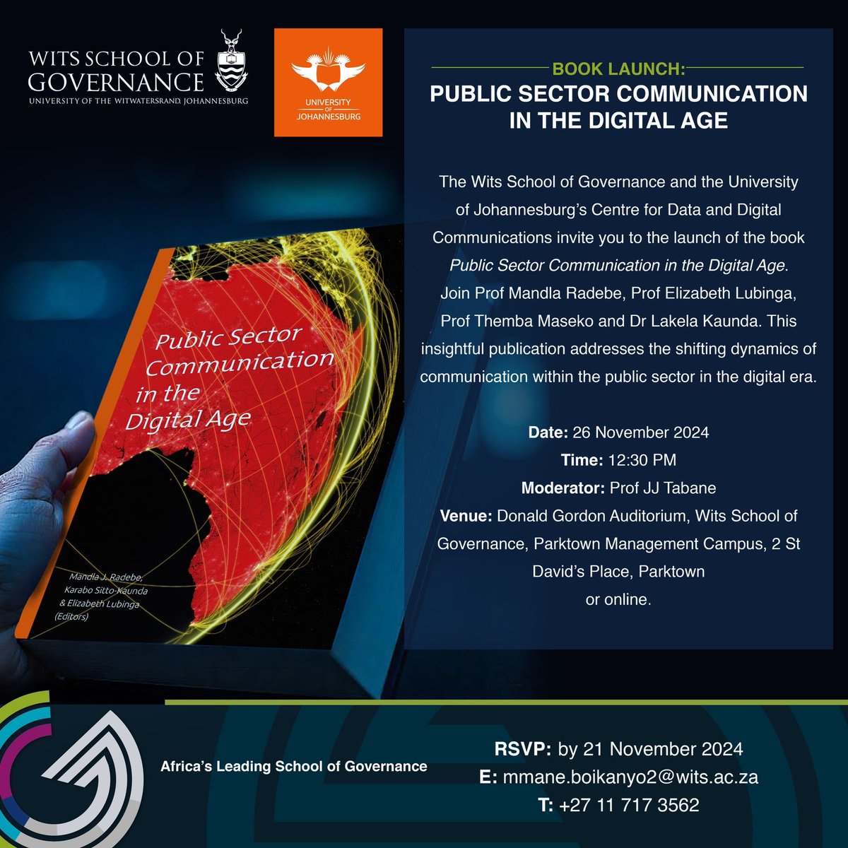 You are invited to the book launch. Please reserve your sit asap.