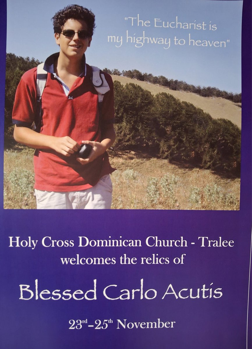 mikegosullivan's tweet image. Excitement is building in Tralee for the upcoming visit of Carlos relic #irishdominicans #blessedcarloacutis #carloacutis #tralee #kerry #ireland