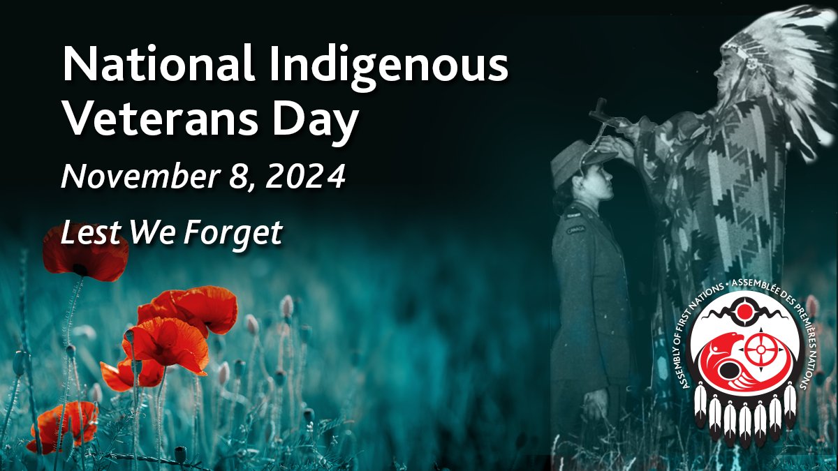 AFN (@afn_updates) on Twitter photo AFN National Chief <a href="/chiefcindyafn/">AFN National Chief Cindy Woodhouse Nepinak</a> and First Nations Veterans Council Chairperson, Veteran Percy Joe, are honouring First Nations Veterans on National Indigenous Veterans Day. Read the Press Release: ow.ly/maW650U3epN. #IndigenousVeteransDay #November8 AFN National Chief <a href="/chiefcindyafn/">AFN National Chief Cindy Woodhouse Nepinak</a> and First Nations Veterans Council Chairperson, Veteran Percy Joe, are honouring First Nations Veterans on National Indigenous Veterans Day. Read the Press Release: ow.ly/maW650U3epN. #IndigenousVeteransDay #November8