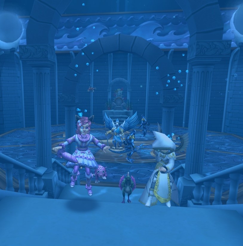 CutieeLia's tweet photo. We hit level 100 yesterday on stream!!🥳 Here are some pictures of friends from chat and I questing through Khyrsalis and Aquila this week🐝🦈 #Wizard101 #khrysalis #aquila #level100 https://t.co/qG2fe5vCpY