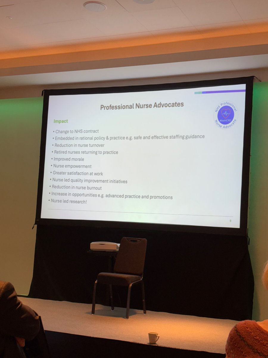 Hearing about the impact of the professional nurse advocacy initiative, as well as the info on the slide it is known to have saved the lives of at least 3 nurses ❤️